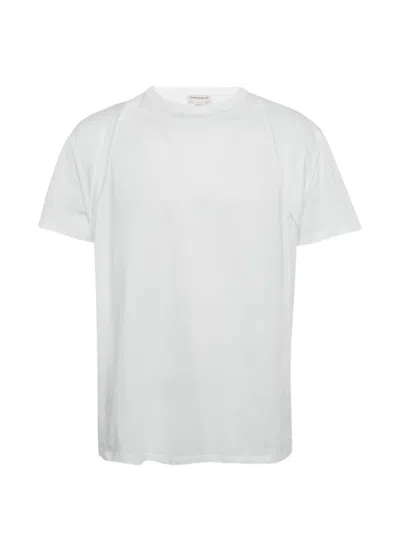 Pre-owned Alexander Mcqueen Crew-neck T-shirt In White