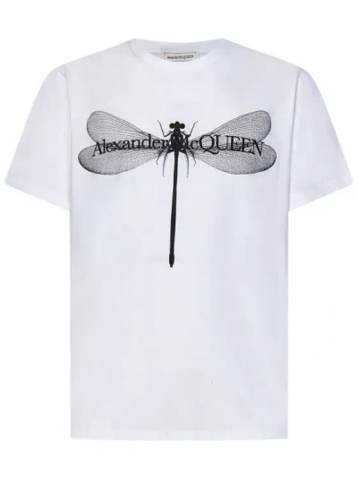 Alexander Mcqueen Crew-neck T-shirt In White