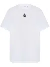 Alexander Mcqueen Embroidered Skull T-shirt In White