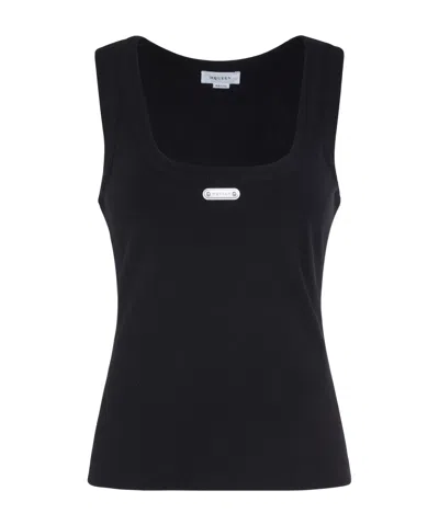 ALEXANDER MCQUEEN ALEXANDER MCQUEEN PLACKET RIBBED TANK TOP