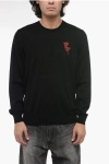 Alexander Mcqueen Embellished Crewneck Wool Sweater