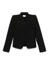 Alexander Mcqueen Single-breasted Blazer In Black