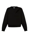 Alexander Mcqueen Woman Black Sweatshirts In Negro