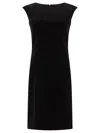 Alexander Mcqueen Crewneck Sleeveless Mini Dress In Black