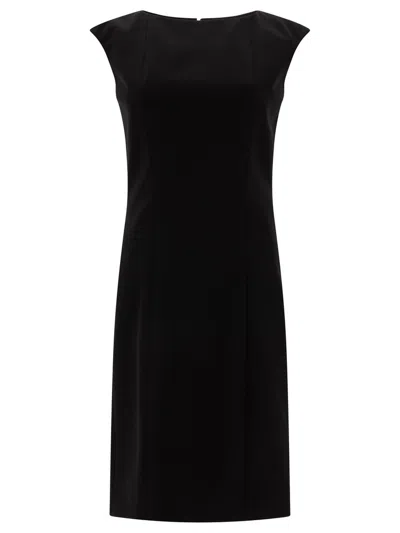 Alexander Mcqueen Crewneck Sleeveless Mini Dress In Black
