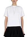 Alexander Mcqueen Seam-detailed Cotton T-shirt In White