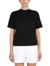 Alexander Mcqueen Black Solid Crew Neck T-shirt In Multi