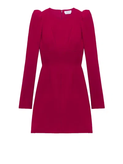 ALEXANDER MCQUEEN ALEXANDER MCQUEEN CRIMSON VI-ACETATE DRESS
