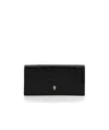 Alexander Mcqueen Crinkled Leather Clutch Bag In Black