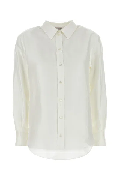 Alexander Mcqueen Crisp Cotton Button-front Shirt In White