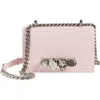 Alexander Mcqueen Jeweled Mini Mock-croc Satchel Bag