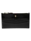 ALEXANDER MCQUEEN CROCO EMBOSSED FLAT ZIP WALLET