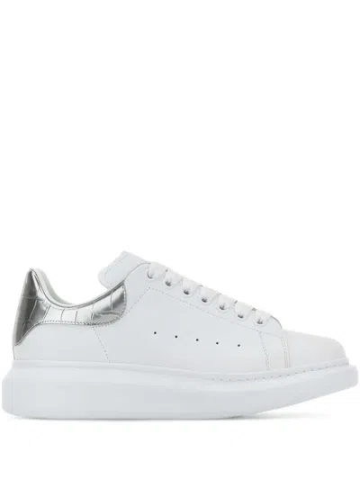 ALEXANDER MCQUEEN CROCODILE-EFFECT LEATHER SNEAKERS