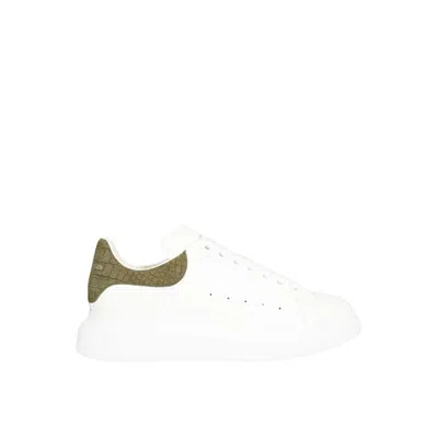 Alexander Mcqueen Crocodile Oversized Sneakers Men In White