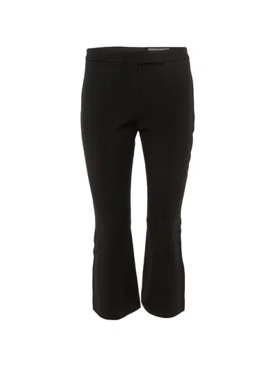 Pre-owned Alexander Mcqueen Cropped Cady Trousers In Black