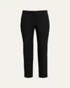 Alexander Mcqueen Cropped Cigarette Trousers In Black