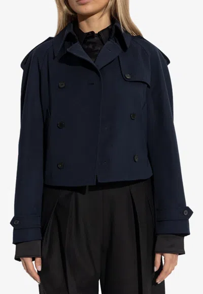 ALEXANDER MCQUEEN CROPPED DOUBLE-BREASTED COAT
