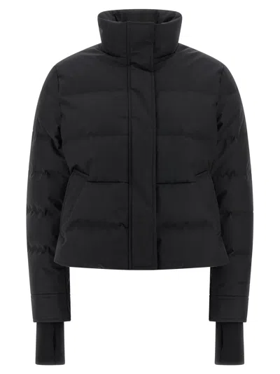 ALEXANDER MCQUEEN CROPPED DOWN JACKET PUFFER JACKETS BLACK