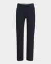 Alexander Mcqueen Mcqueen Wool Cavalry Twill Straight Leg Pants
