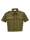 ALEXANDER MCQUEEN CROPPED MILITARY SHIRT