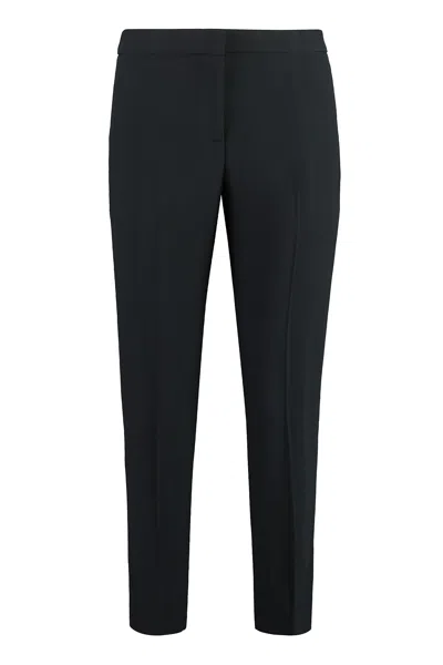 Alexander Mcqueen Cropped Pants In Black