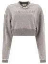 Alexander Mcqueen Cropped Sweatshirt With  Logo