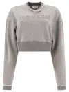 Alexander Mcqueen Cut And Sew Sweatshirt In Gray