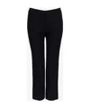 Alexander Mcqueen Cropped Tailored Trousers In Black