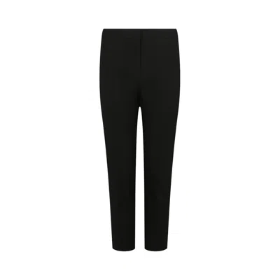 Pre-owned Alexander Mcqueen Cropped Tailored Trousers 'black' | Women's Size 44