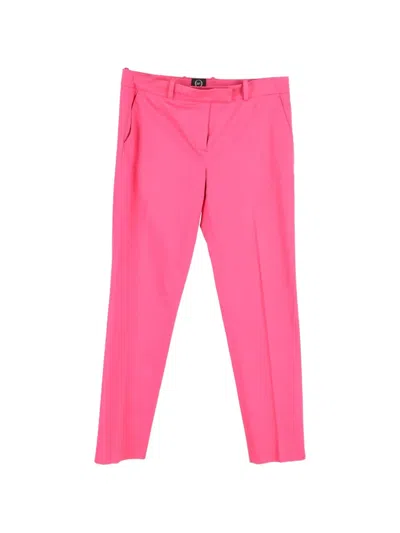 Pre-owned Alexander Mcqueen Cropped Tailored Trousers In Pink