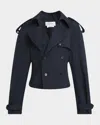 Alexander Mcqueen Cropped Trench Coat