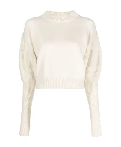 ALEXANDER MCQUEEN ALEXANDER MCQUEEN LONG SLEEVED CROPPED KNITETD JUMPER