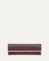 Alexander Mcqueen Cross-b Long Clutch Bag In Cranberry