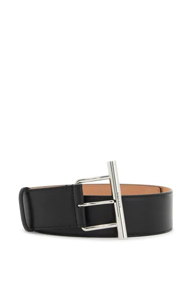 Alexander Mcqueen Cross-bar Belt In Black