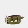 Alexander Mcqueen Cross-bar Bracelet In Green