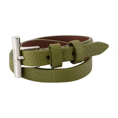 Alexander Mcqueen Cross-bar Bracelet In Green
