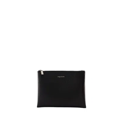 Alexander Mcqueen Cross-bar Pouch Women In Black