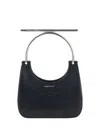 Alexander Mcqueen Mini Cross-bar Shoulder Bag In Black/silver