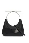 Alexander Mcqueen Mcqueen T-bar Crossbar Leather Handbag In Black