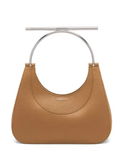 Alexander Mcqueen Mini Cross-bar Tote Bag In Brown
