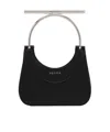 Alexander Mcqueen Mcqueen T-bar Crossbar Leather Handbag In Black