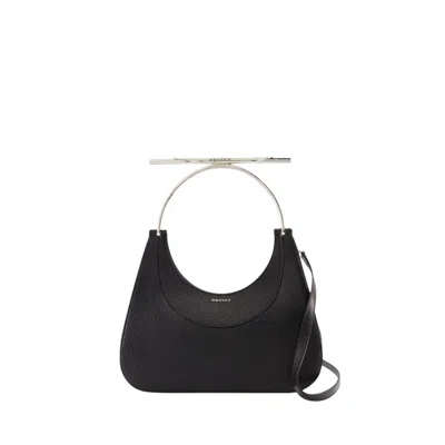 Alexander Mcqueen Cross Bar Purse - Leather - Black/silver