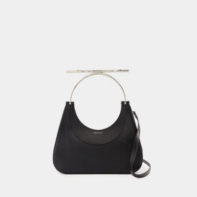 Alexander Mcqueen Cross Bar Purse In Black