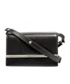 Alexander Mcqueen T-bar Leather Shoulder Bag In Black