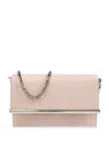 Alexander Mcqueen Lambskin Crossbody Bag With Metal Bar Accent