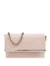 Alexander Mcqueen Lambskin Crossbody Bag With Metal Bar Accent