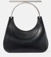 Alexander Mcqueen Mcqueen T-bar Crossbar Leather Handbag In Black