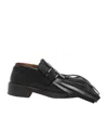 Alexander Mcqueen Cross-bar Tassel Loafers In Black