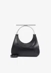Alexander Mcqueen Mcqueen T-bar Crossbar Leather Handbag In Black