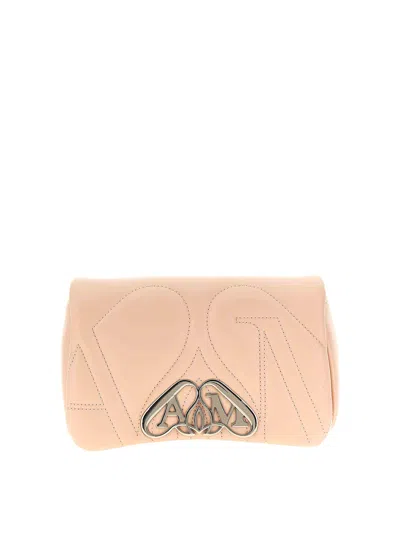 Alexander Mcqueen The Mini Seal Crossbody Bags Beige